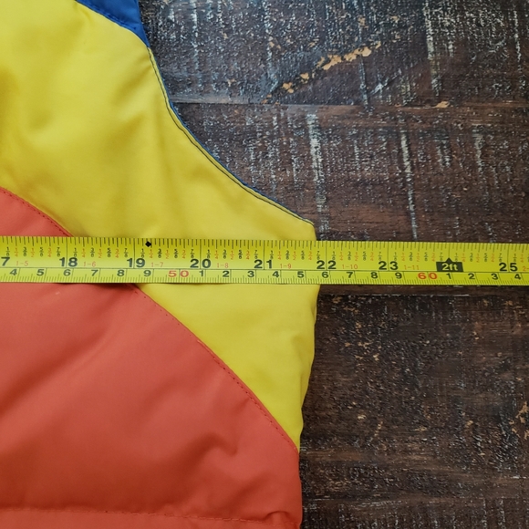 Vintage 80's Montgomery Ward Duck Down Reversible Multicolor Vest Size Medium - Picture 3 of 14